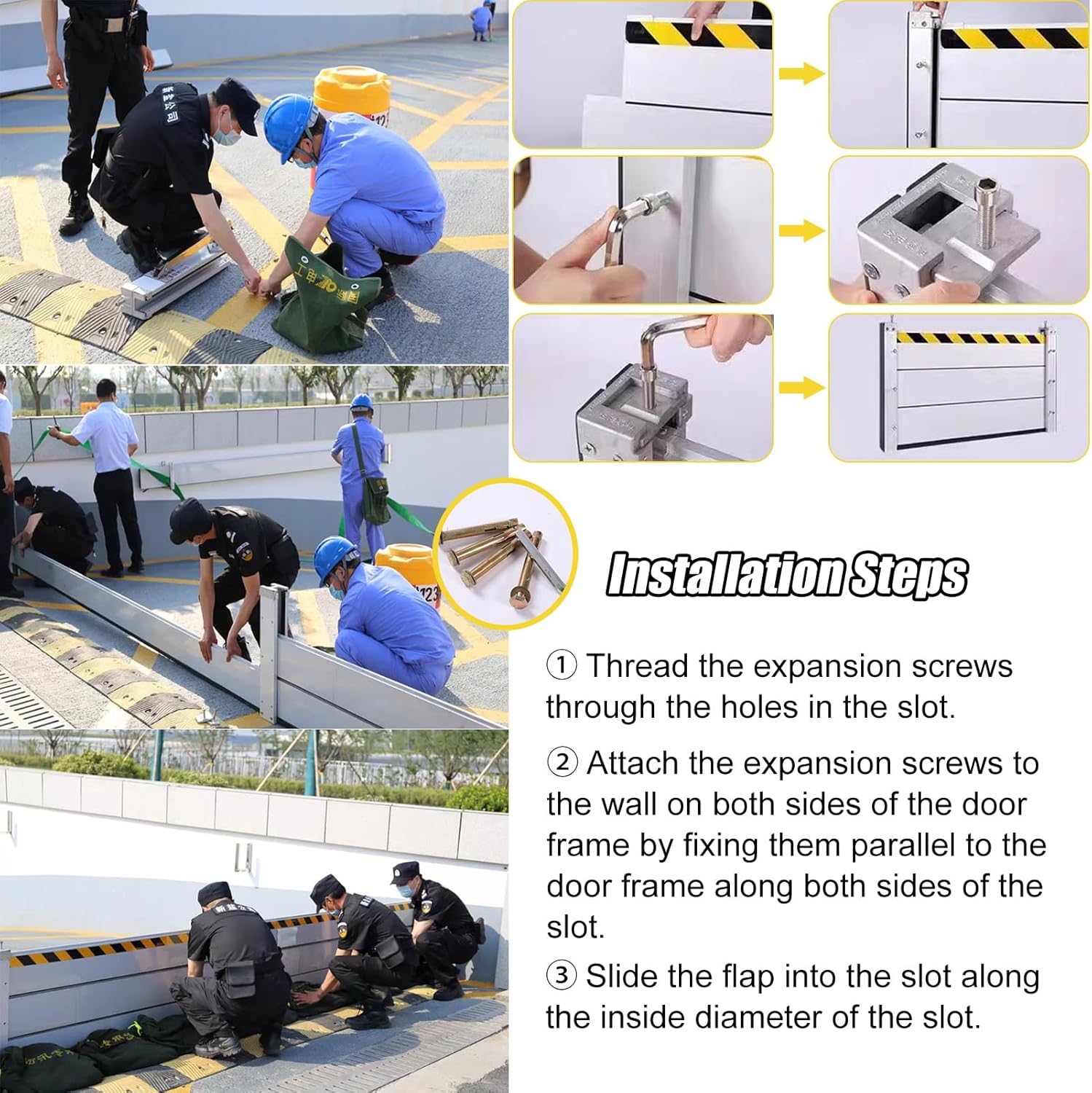 Flood Barrier Threshold Heavy Duty Doorway Flood Control System