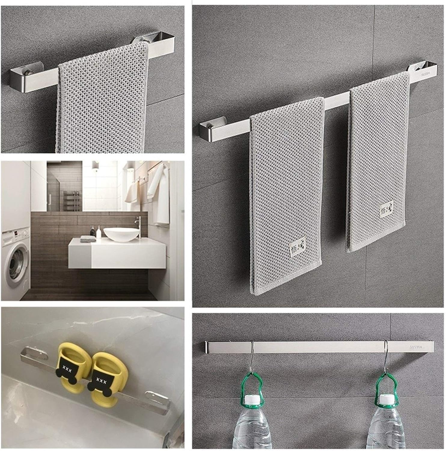 BOCbco 30Cm Wall-Mounted Towel Rail Rack