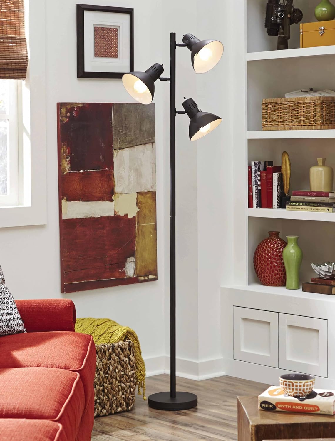 Litex Industries 3 Track Tree Floor Lamp in Bronze Finish