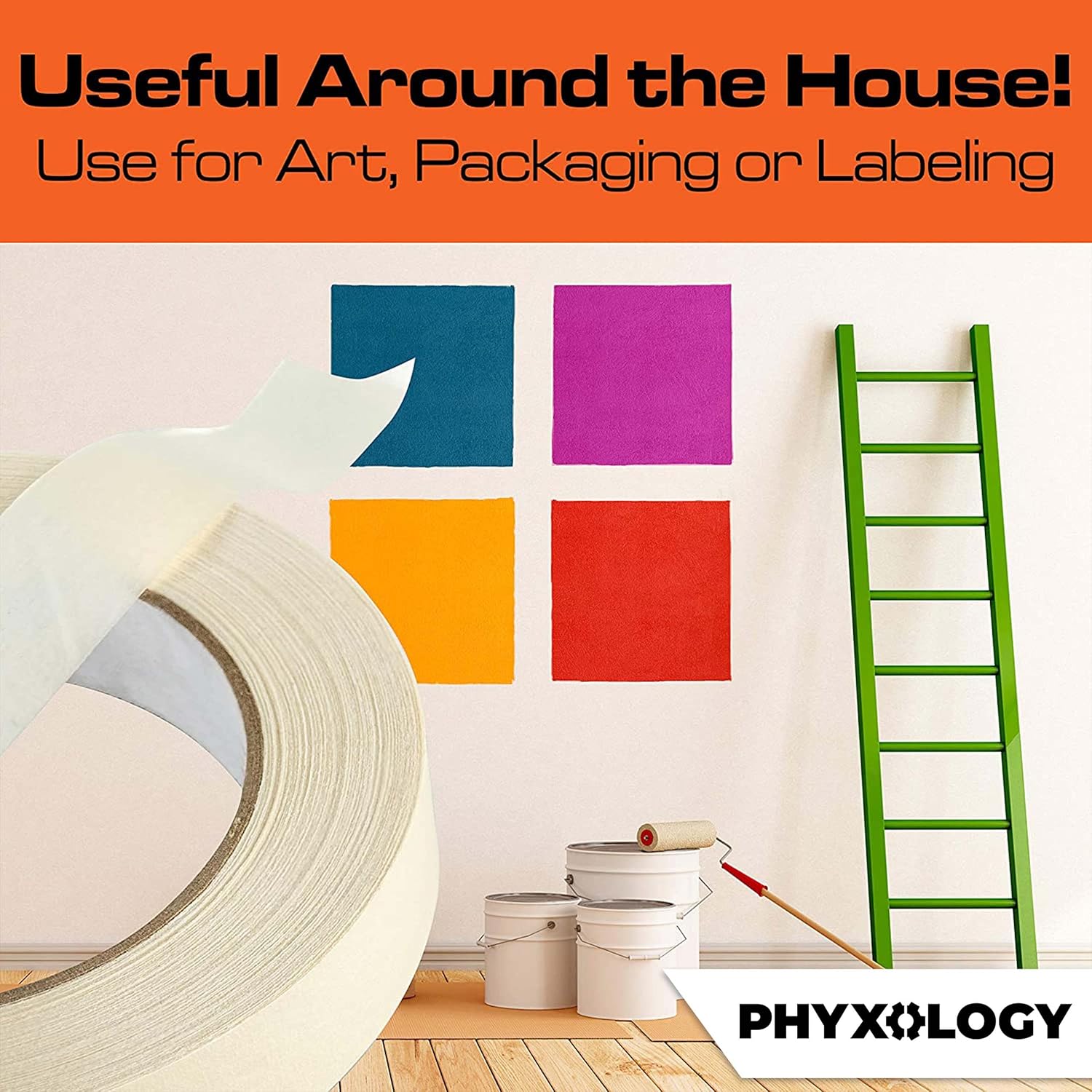 Phyxology Supply No-Residue 1 in 60 Yd Masking Tape 1 Pk