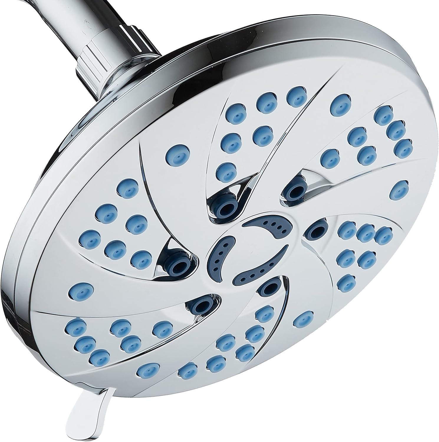 Hotel Spa High Pressure Spiral Rain Shower Head 6 Modes