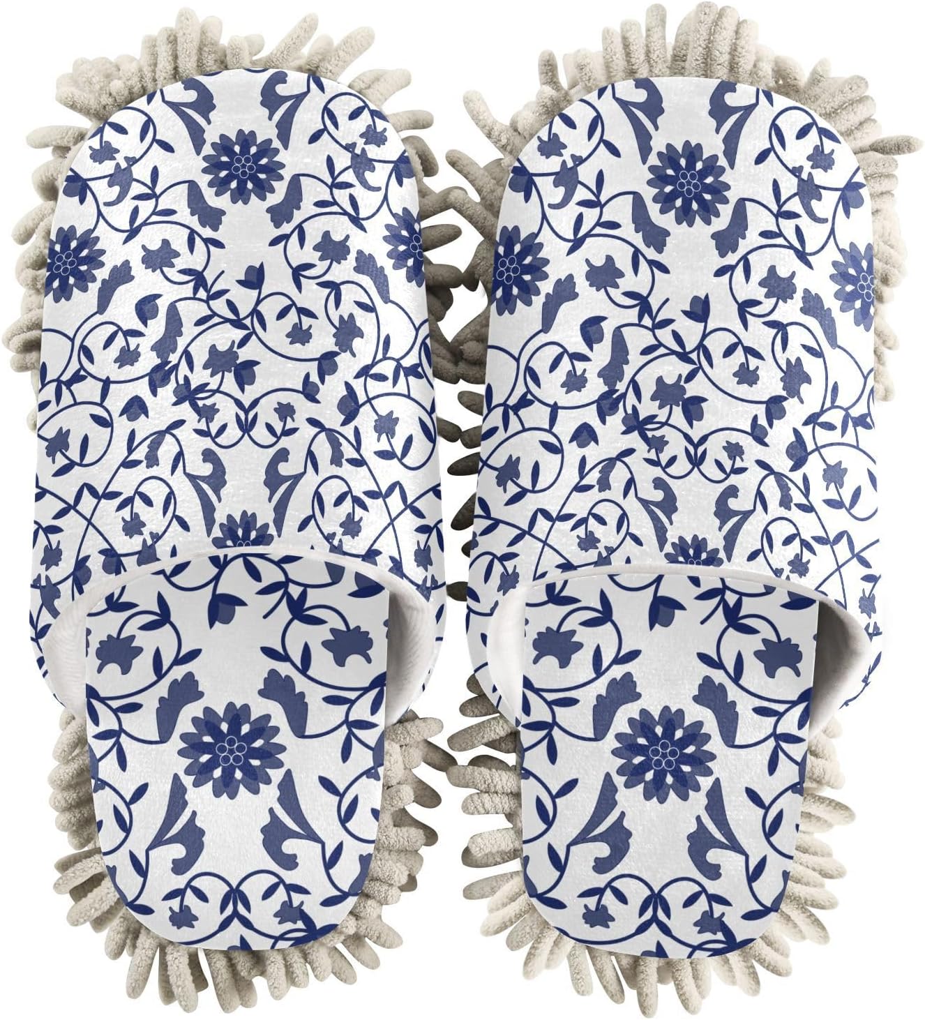 Kigai Microfiber Slippers with Floral Design