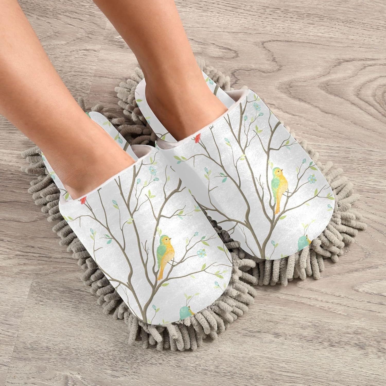 Sinestour Mop Slippers for Floor Cleaning