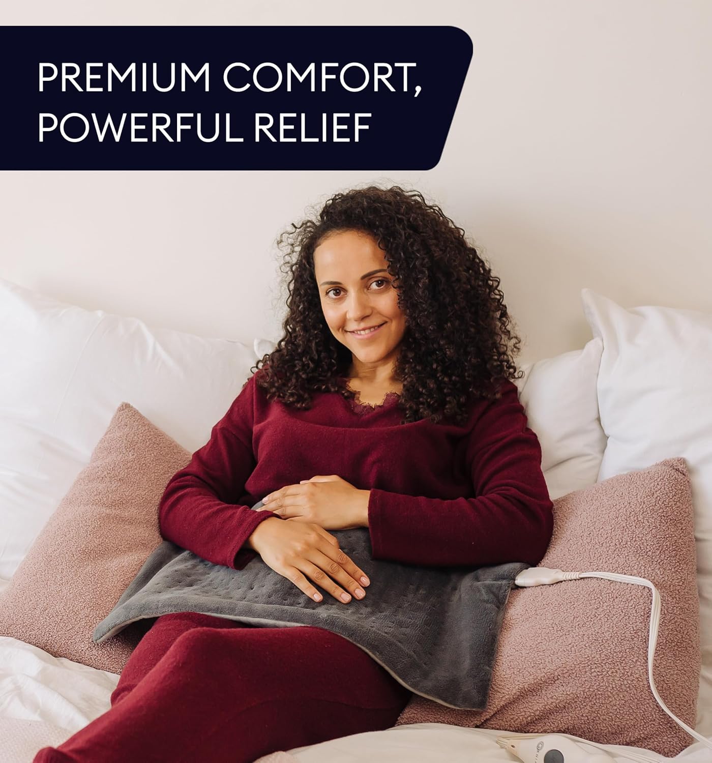 GENIANI Large Electric Heating Pad for Back Pain Relief
