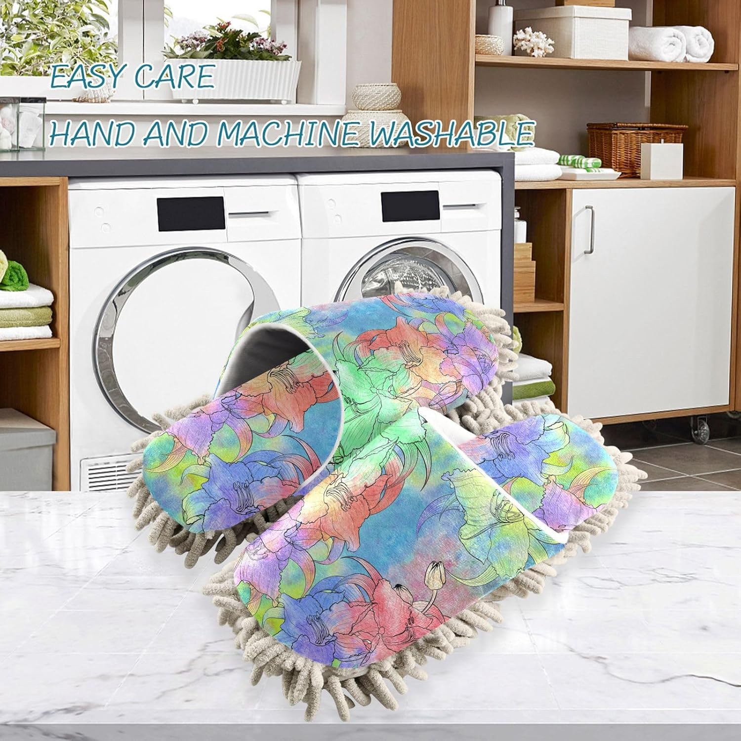 Kigai Microfiber Slippers with Flower Design
