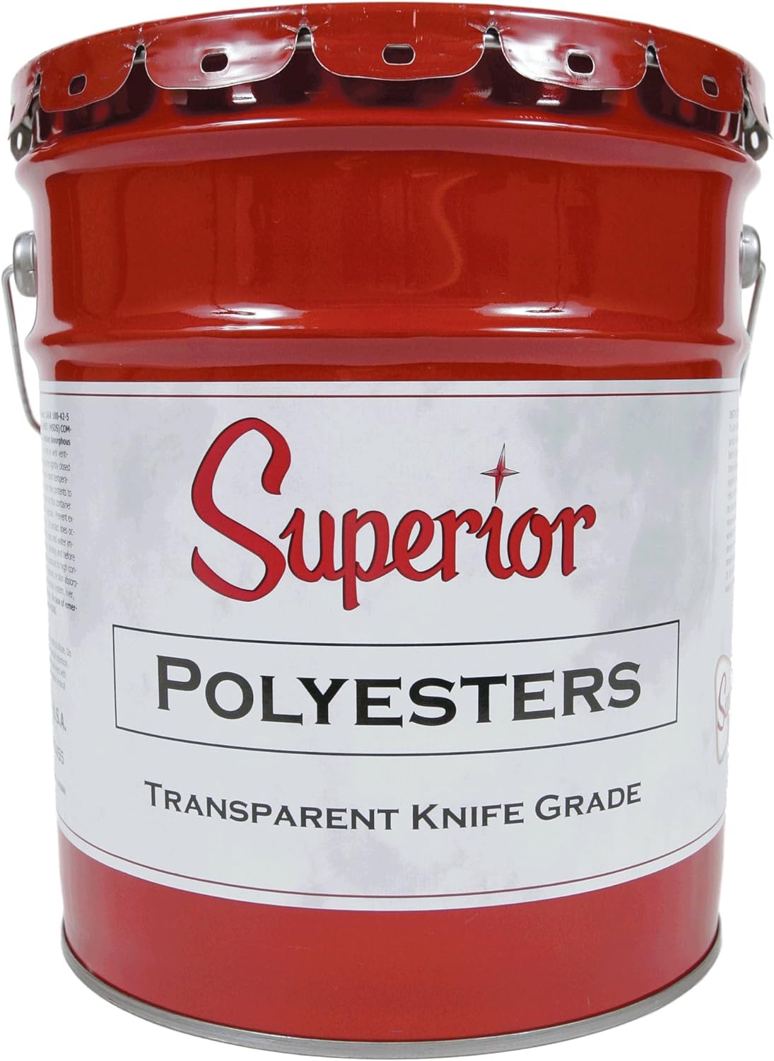 Superior Stone Polyester Transparent Adhesive 5 Gallon Pail 1