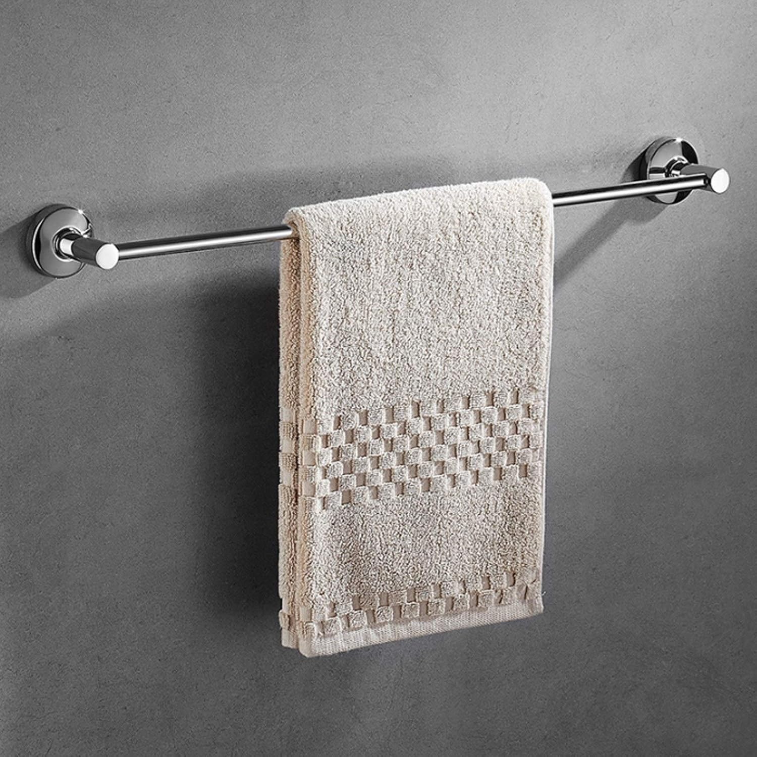 BOCbco Towel Rail Single Holder Bar 30Cm Brushed Finish