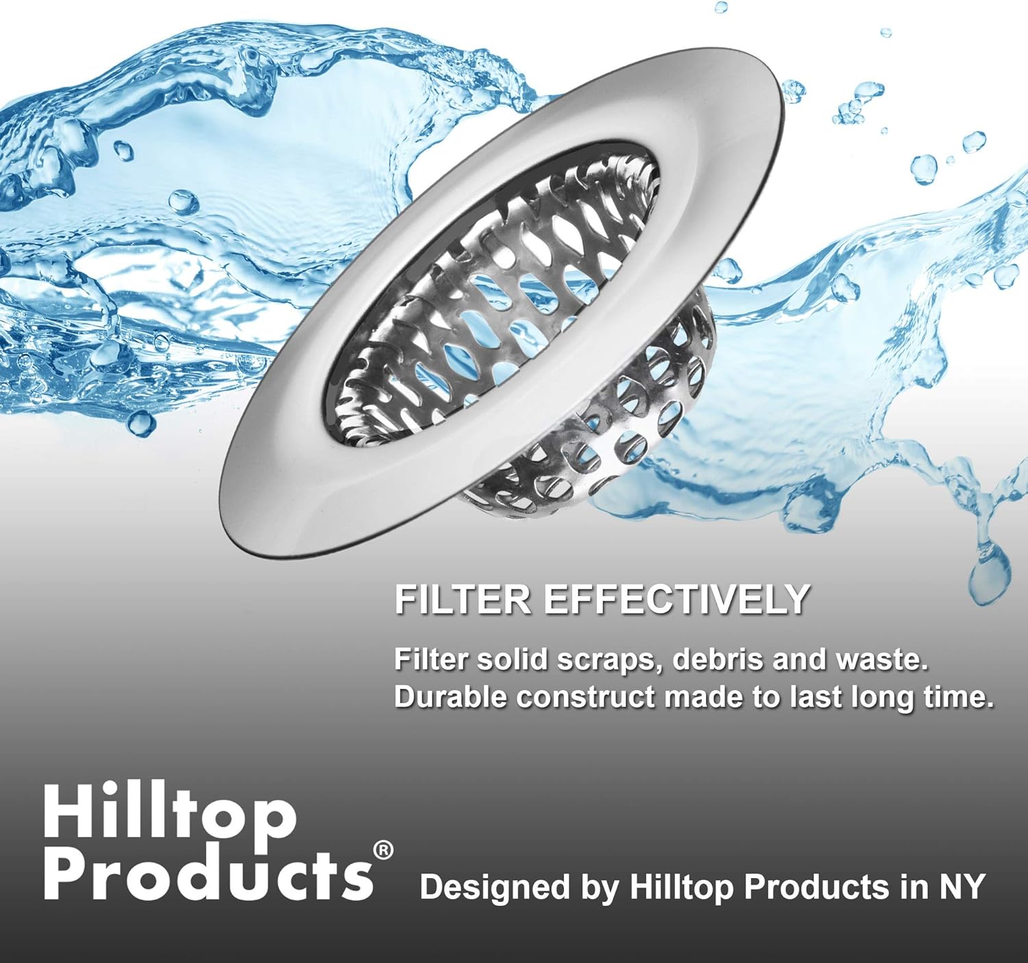 4 Pack Bathroom Sink Strainers and Stopper Plug Combo