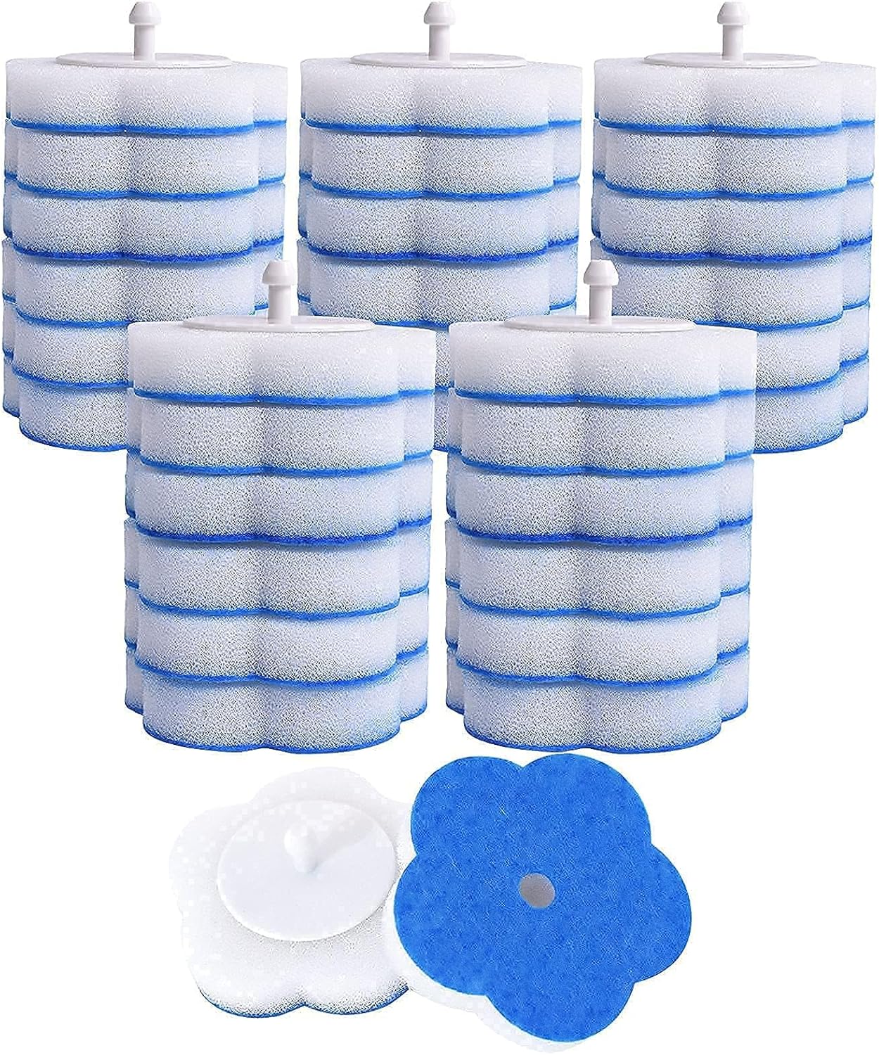 Topo Bear Toilet Brush Holder with 72 Refills and Fresh Scent