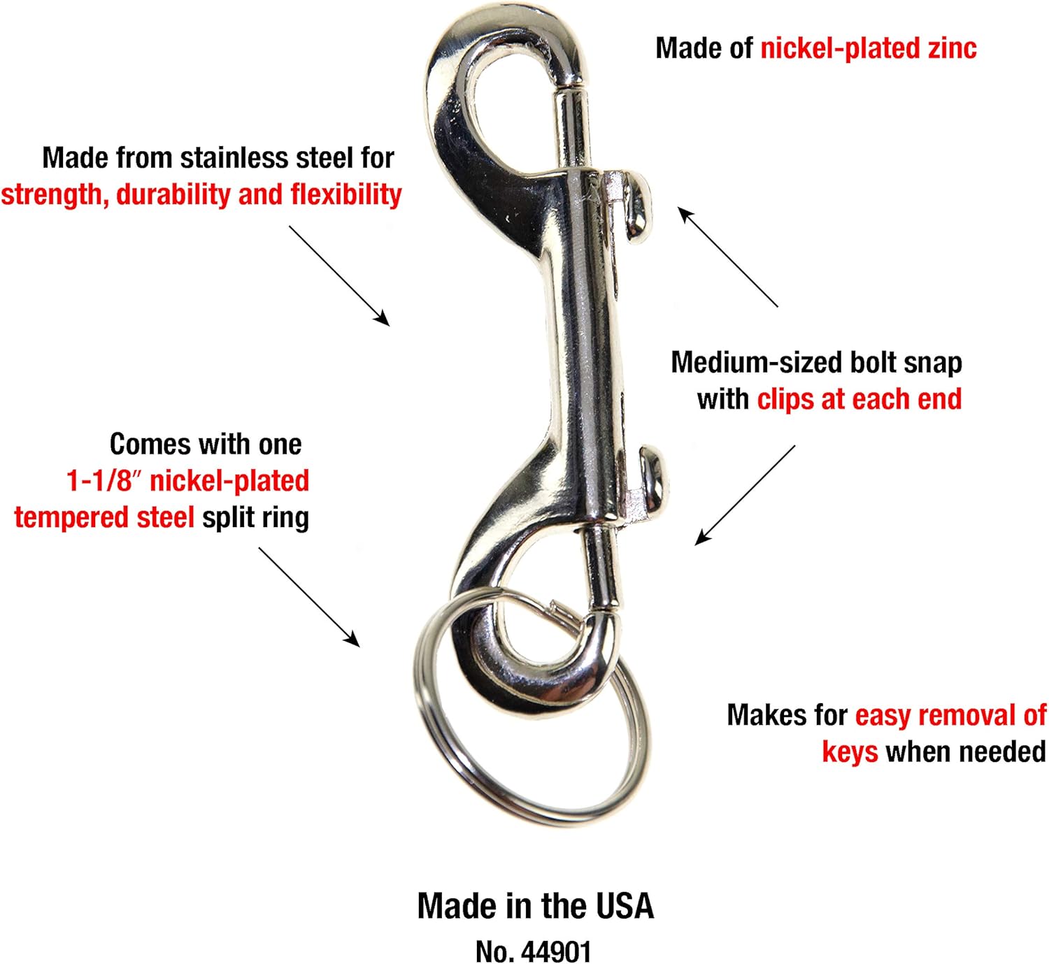 Lucky Line 3-12 Double Ended Bolt Snap