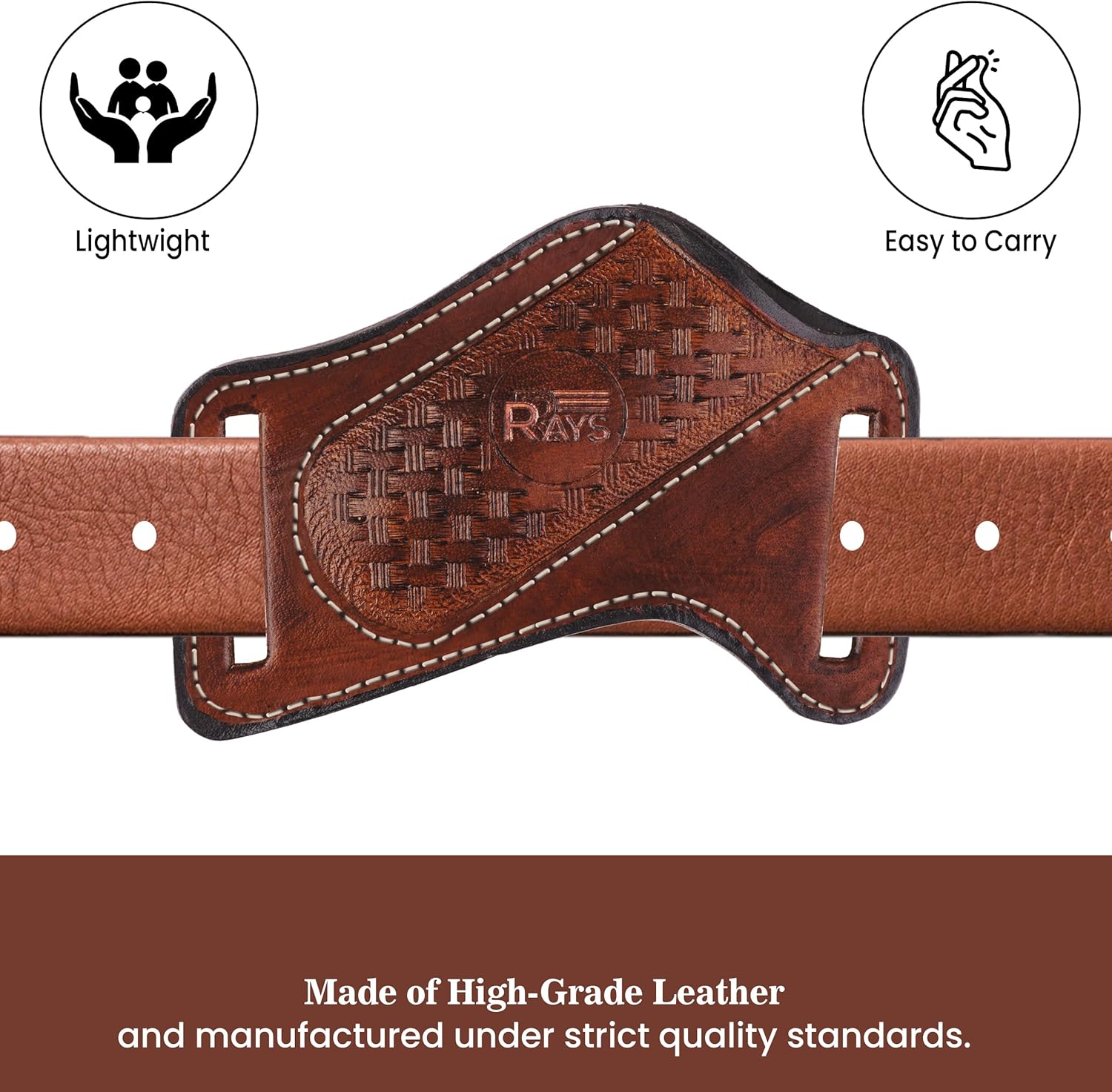 RRAYS Leather Knife Sheath for Belt Pocket