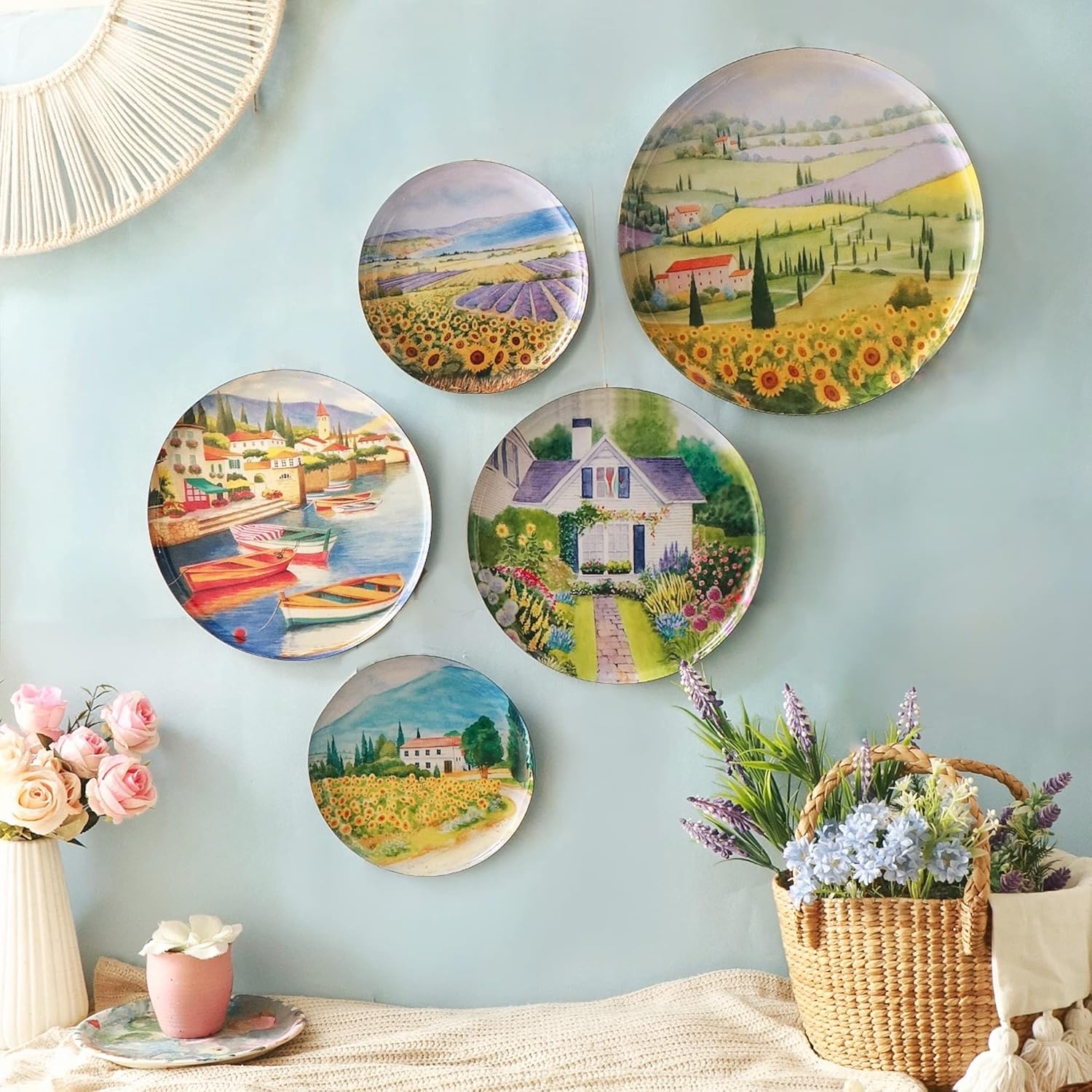 RITUALISTIC Tuscany Wall Plates Set of 5