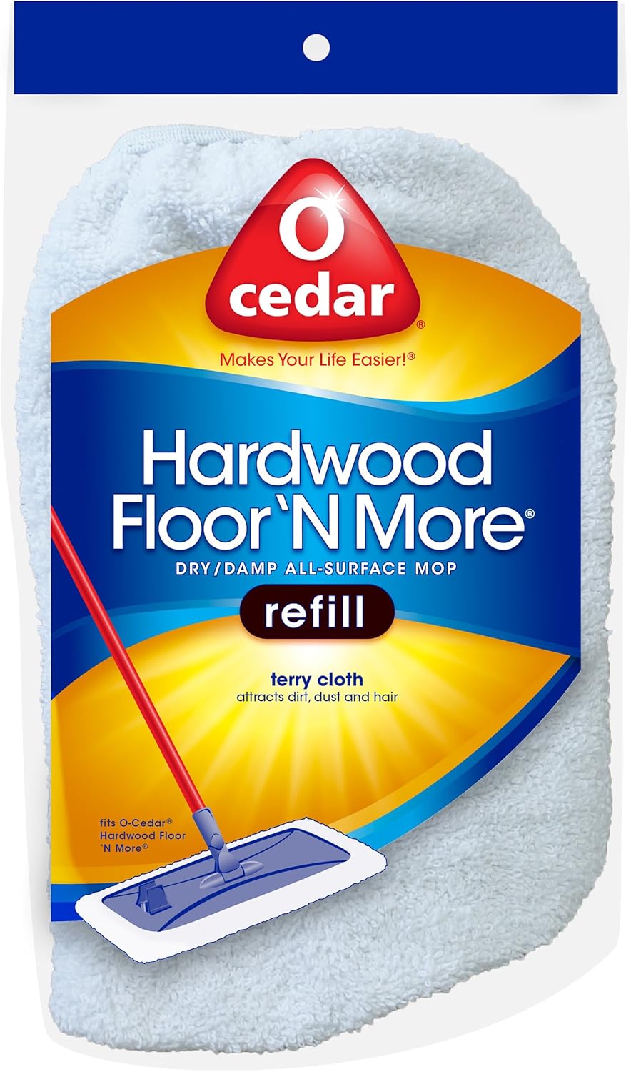 O-Cedar Hardwood Floor N More Terry Cloth Refill