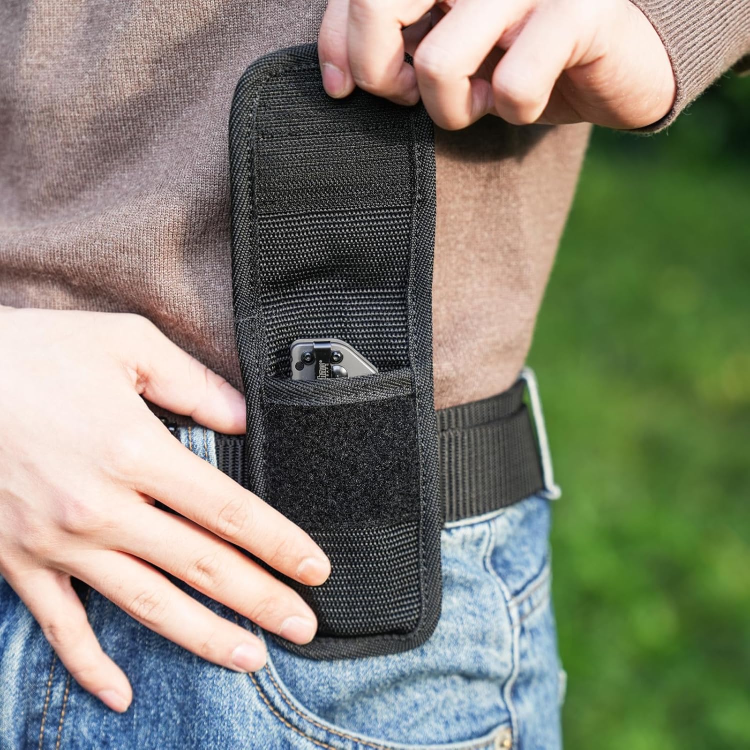 VEPKOIT Knife Sheath for Belt - Durable Nylon Tactical Holder