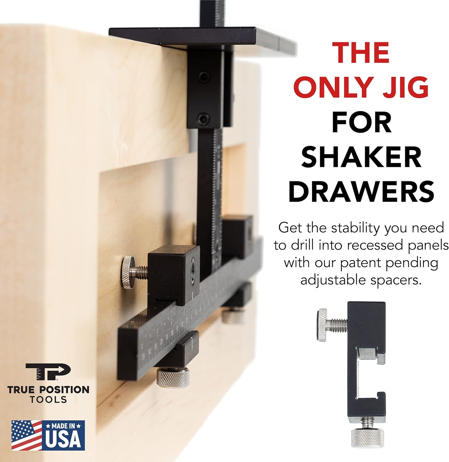 True Position Tools Original Cabinet Hardware Jig - Made in USA 1