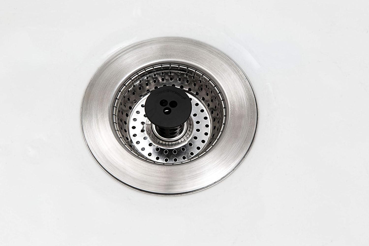 SinkShroom Clog-Free Sink Strainer Basket 2-Pack Stainless Steel 1