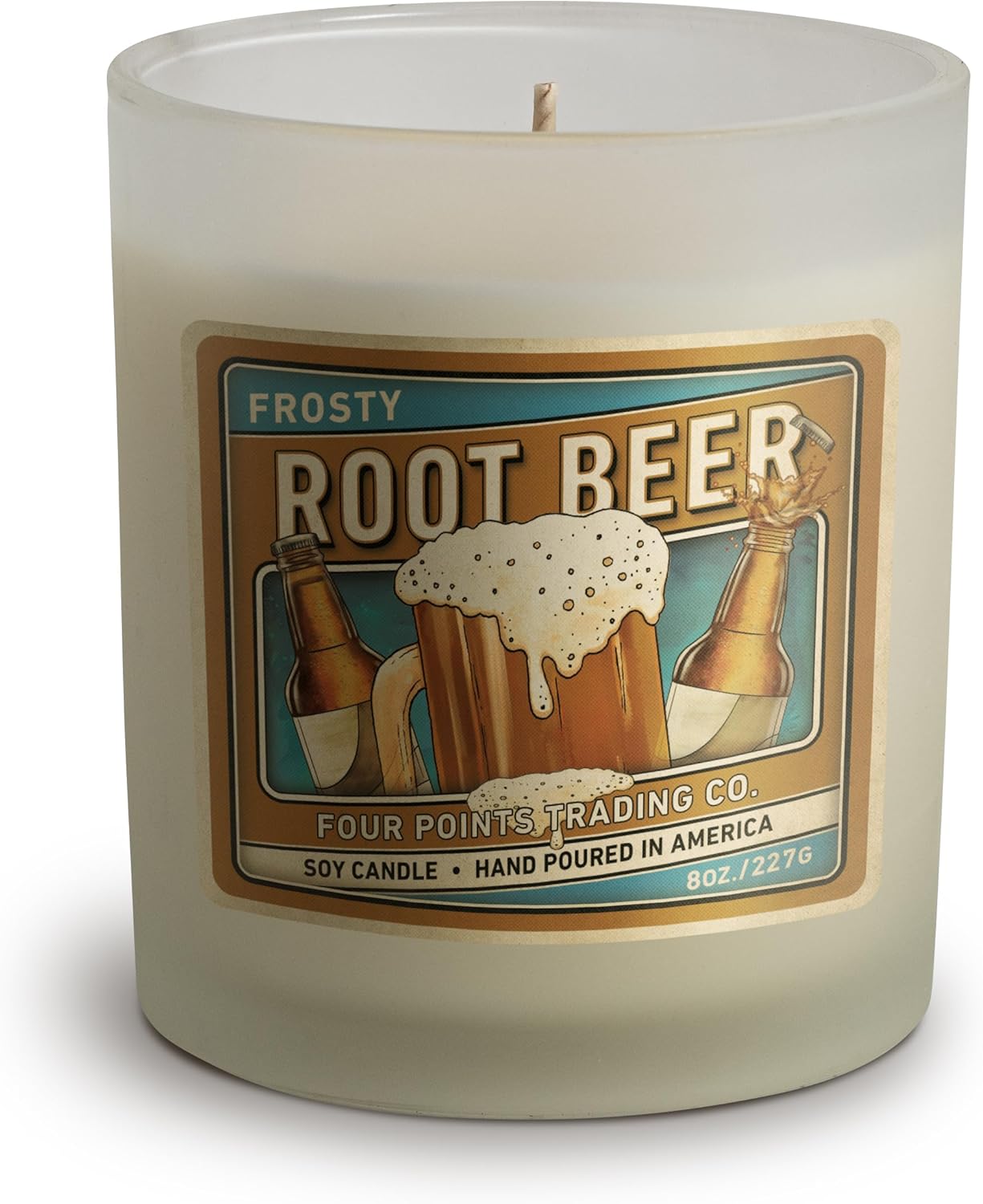 Root Beer Scented Candle 8 Oz with Jar