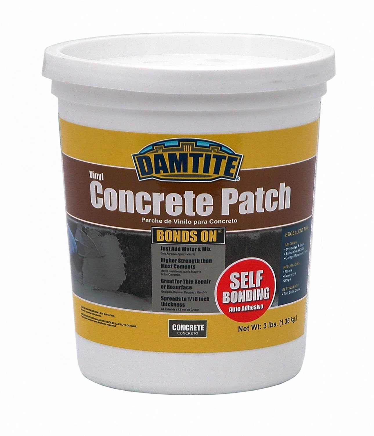 Damtite BondsOn Vinyl Concrete Patch 3lb