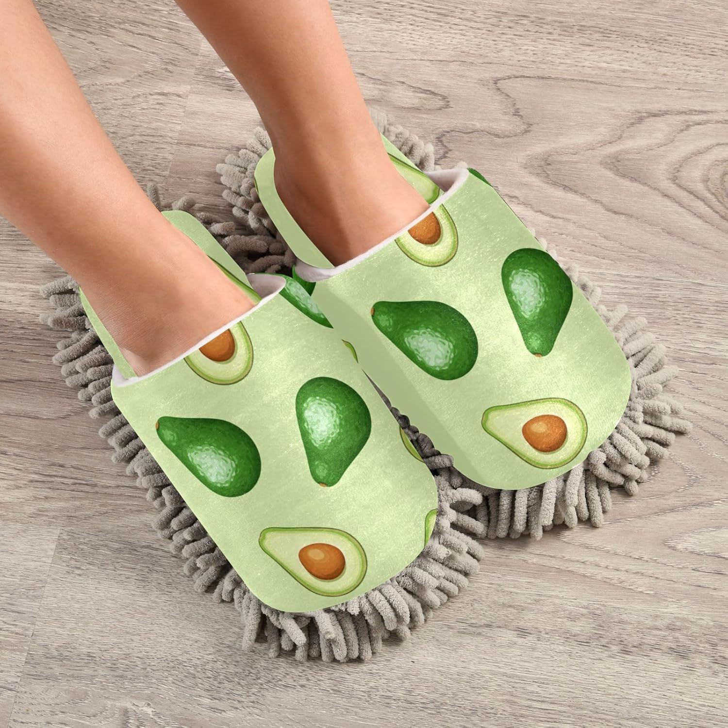 Sinestour Avocado Mop Slippers for Floor Cleaning 1