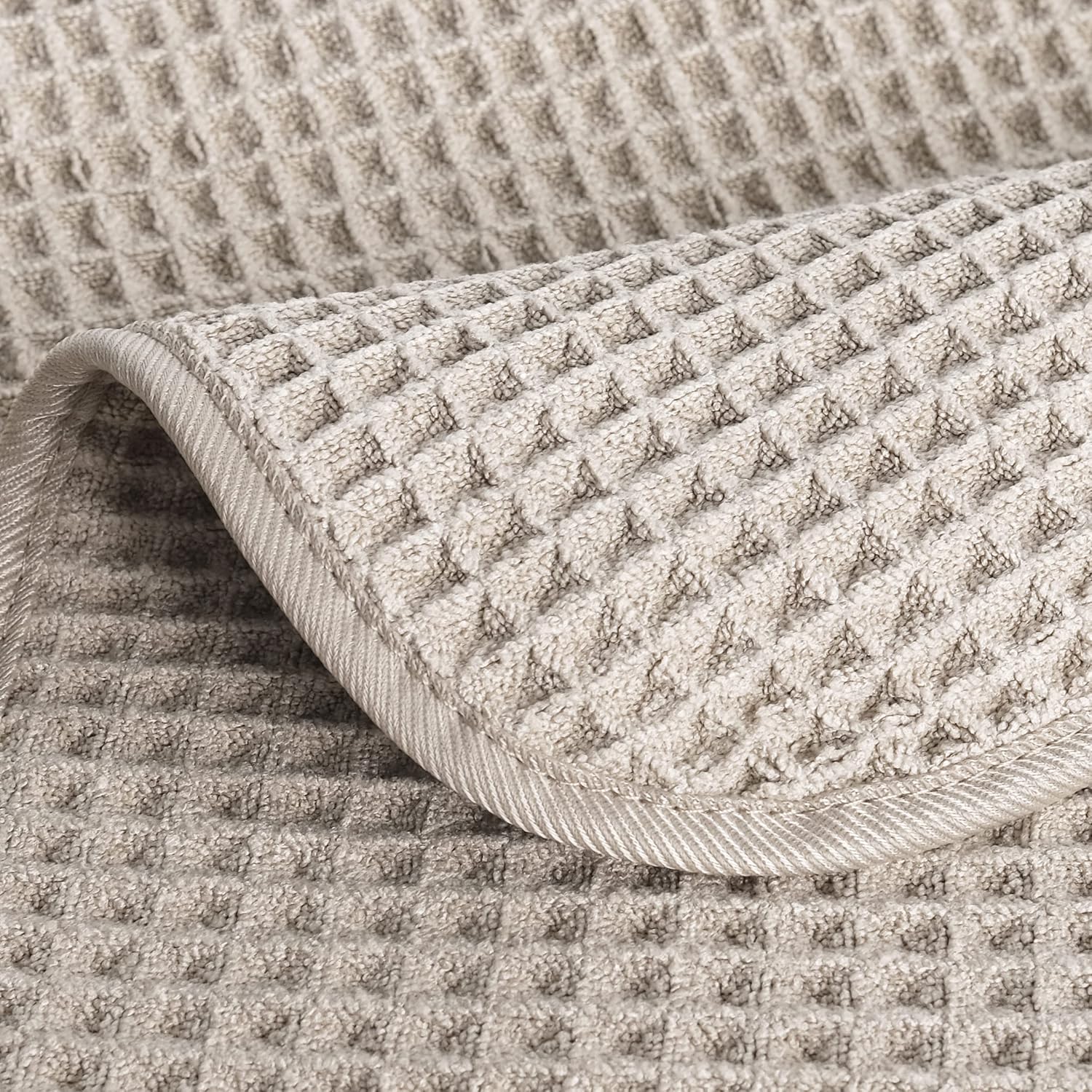 POLYTE Microfiber Lint Free Washcloth Face Towel 4 Pack 1