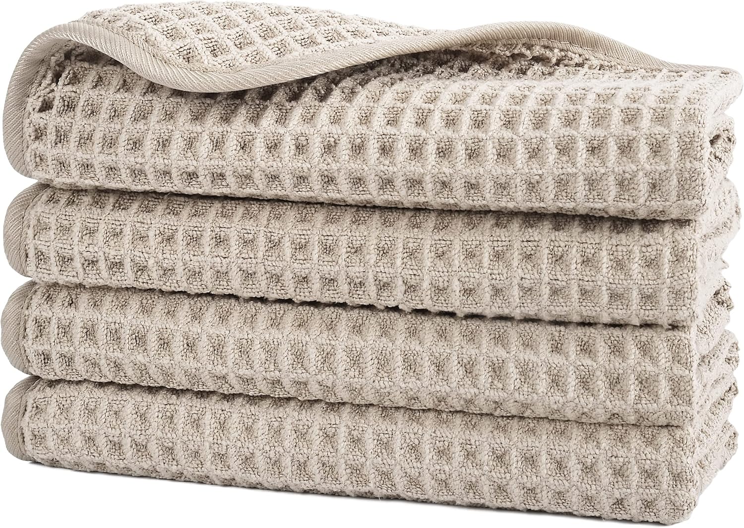 POLYTE Microfiber Lint Free Washcloth Face Towel 4 Pack 1