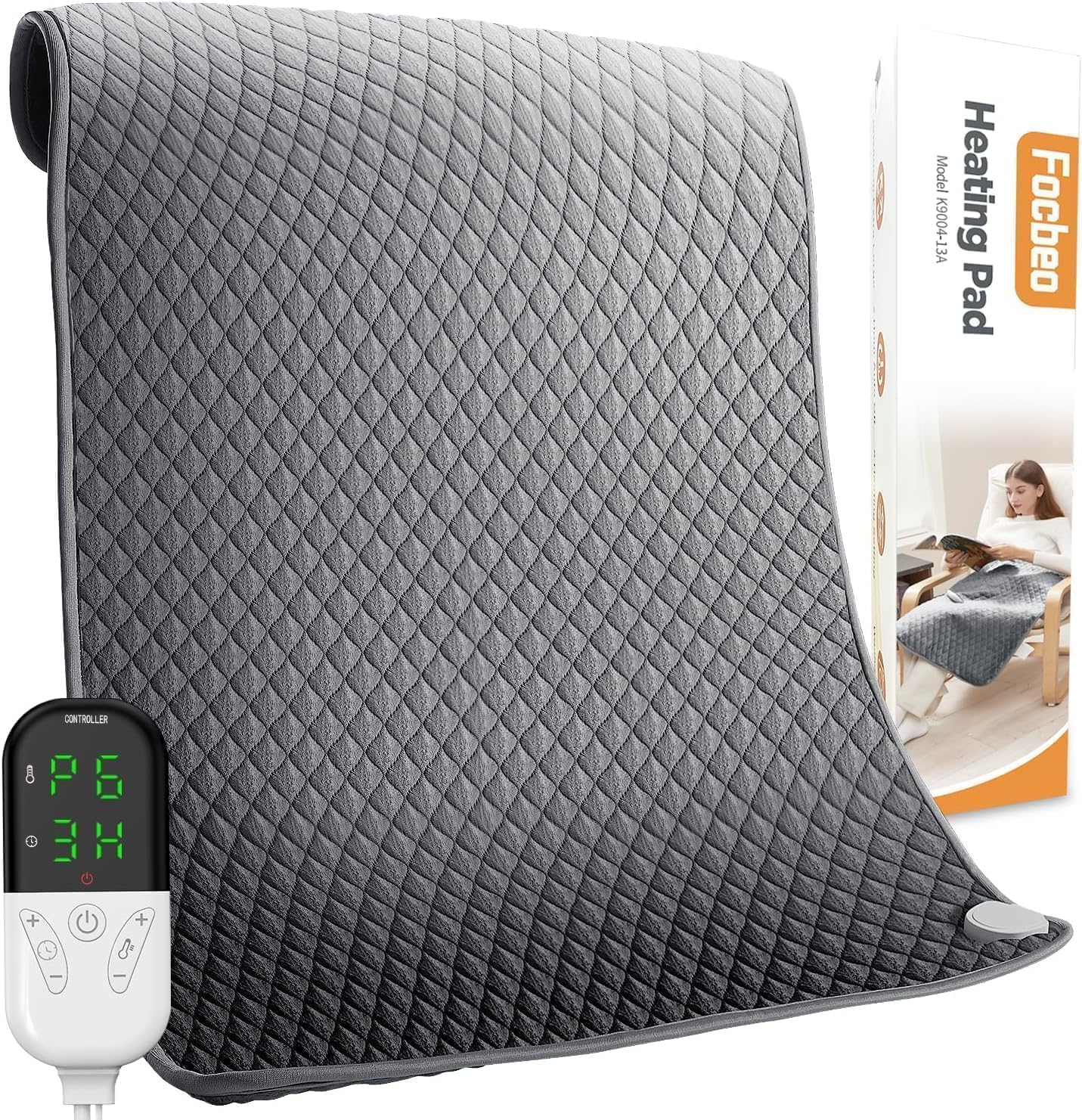 Focbeo Extra Large Heating Pad for Back Period Pain Relief