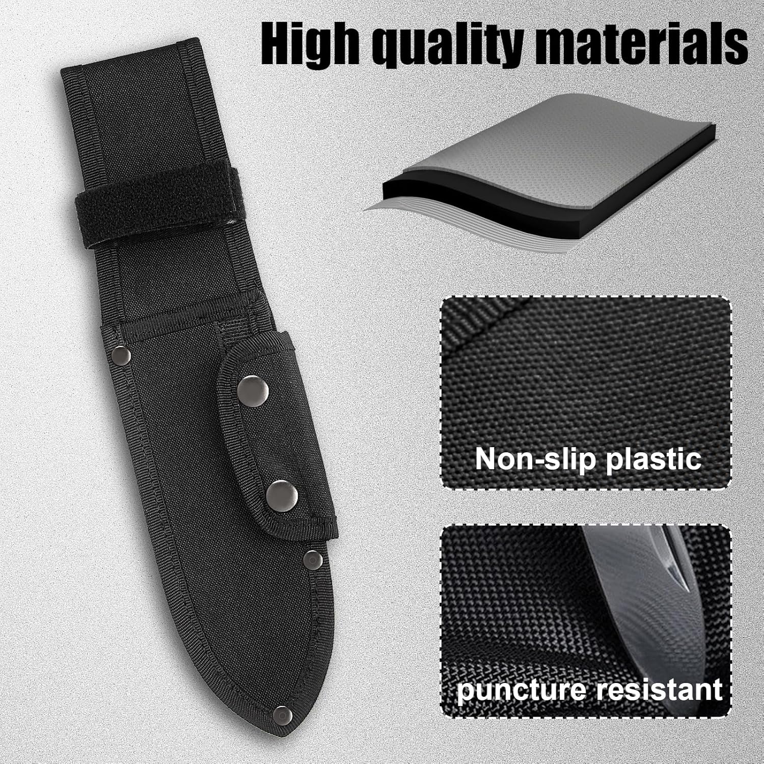 Baizoy Universal Knife Sheath - Black 55 x 2 Inch