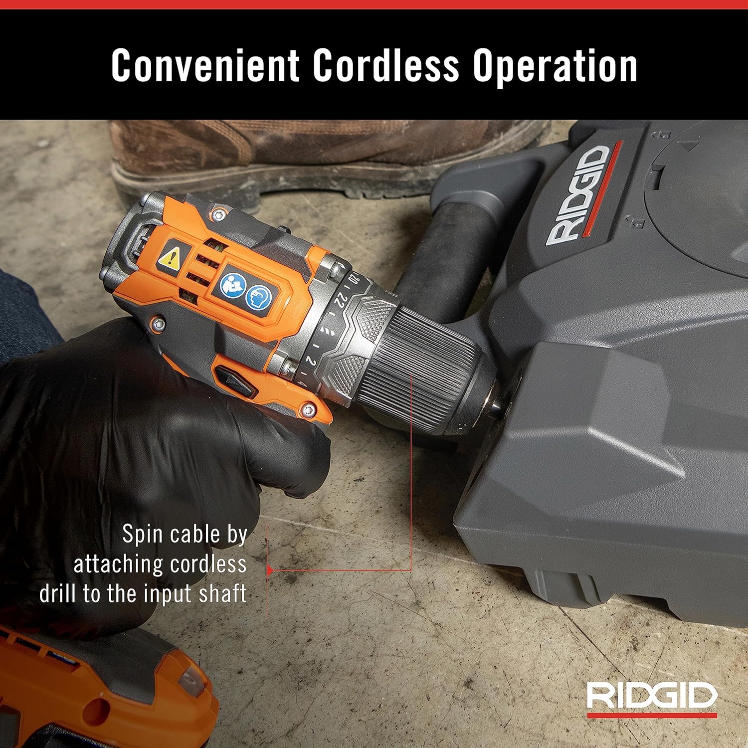 RIDGID 74978 FlexShaft Drain Cleaner for 1-14 to 2 Pipes