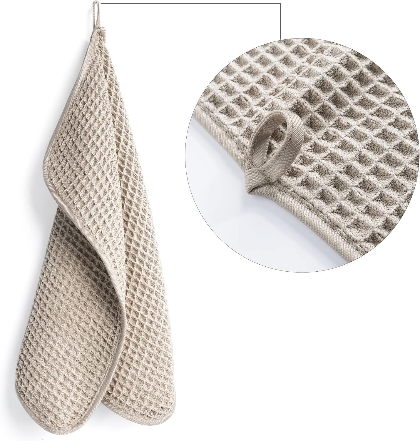 POLYTE Microfiber Lint Free Washcloth Face Towel 4 Pack 1